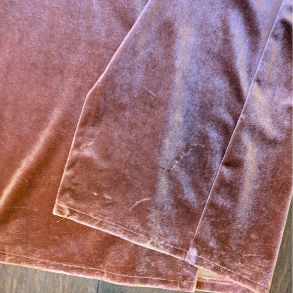 Jenny Yoo Quinn Elegant Velvet Spaghetti Strap Bridesmaid Dress Rose - Picture 15 of 16